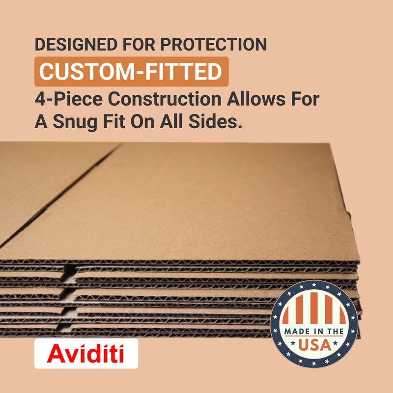 Aviditi صندوق مرآة كبير من AVIDITI 40"L x 3.5"W x 60"H (عبوة واحدة)، صناديق كرتونية مثالية للنقل، التخزين، التعبئة والشحن، مثالية للتلفزيونات، إطارات الصور، المرايا والفنون - Image 3